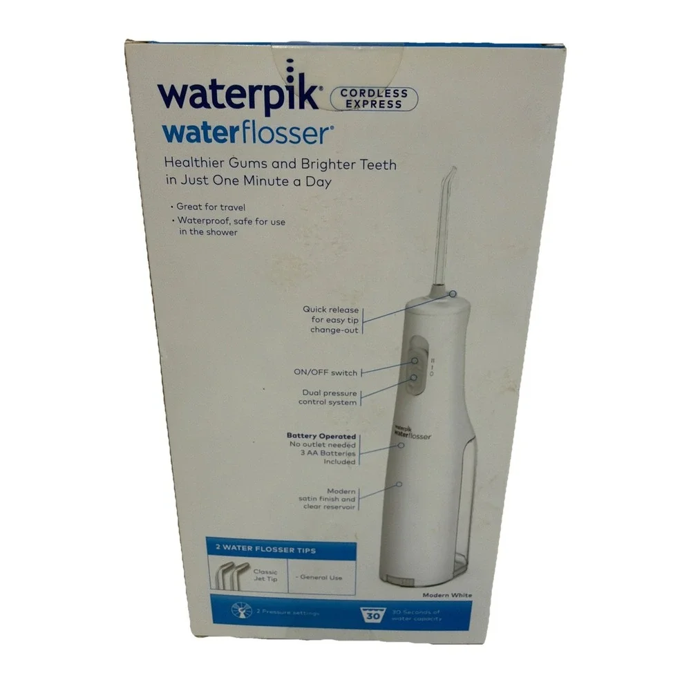 Waterpik WF-02W011 Cordless Express Water Flosser New Sealed